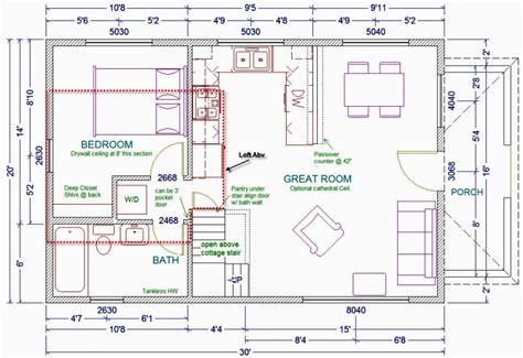 20x30 Cabin Floor Plans Houses Plans Designs