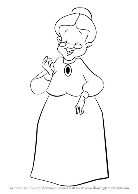 Learn How To Draw Granny From Looney Tunes Looney Tunes Step By Step