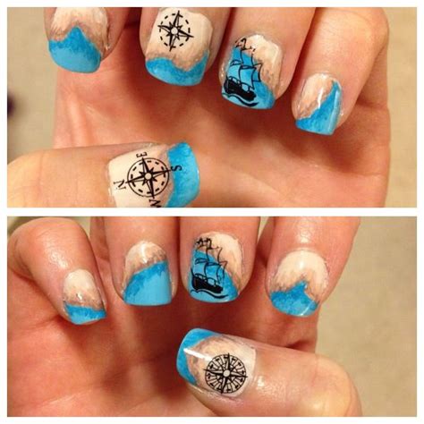 Map Nails Using Born Pretty Water Decals And Bundle Monster Holiday