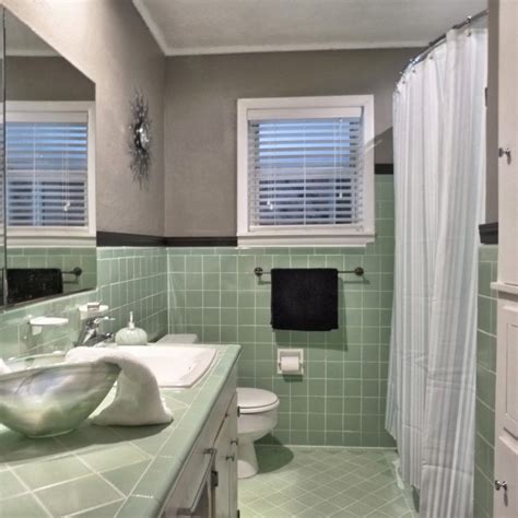 Bathroom With Antique Green Tile Floor Bathroom Design Ideas Cleo Desain