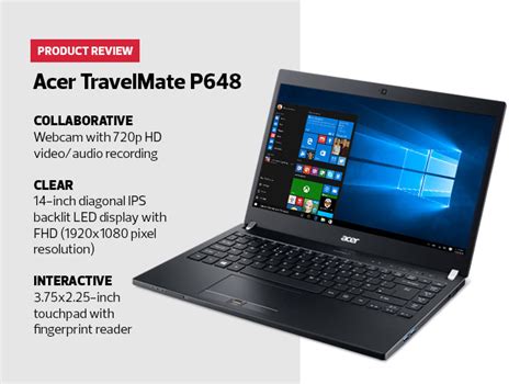 Review Acer Travelmate P648 Packs Performance And Power Into A Stylish