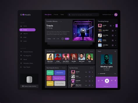 Giomusic Streaming Uiux Design Concept By Or Noga On Dribbble