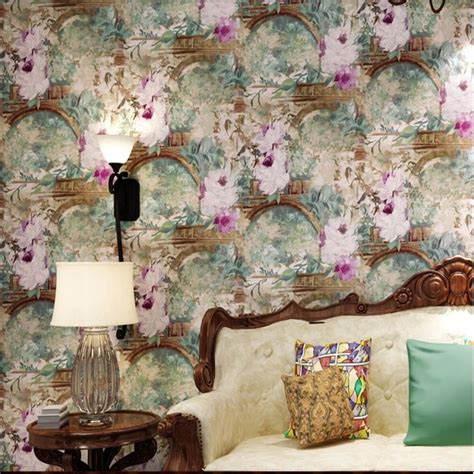 Beibehang American Village Retro Pastoral Nonwovens Wallpaper Bedroom