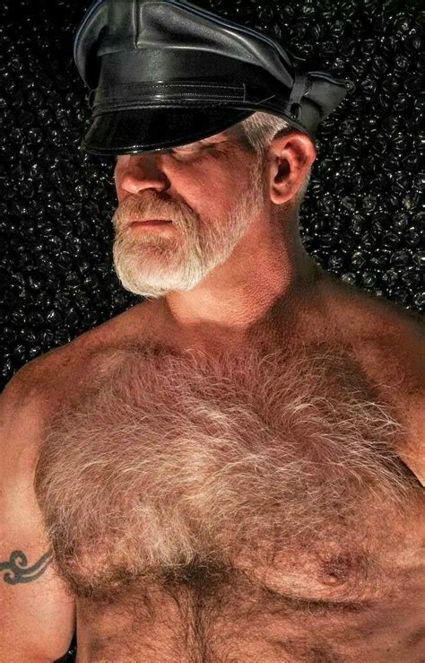 pin by gagabowie on bears in leather hairy chested men leather men bear men