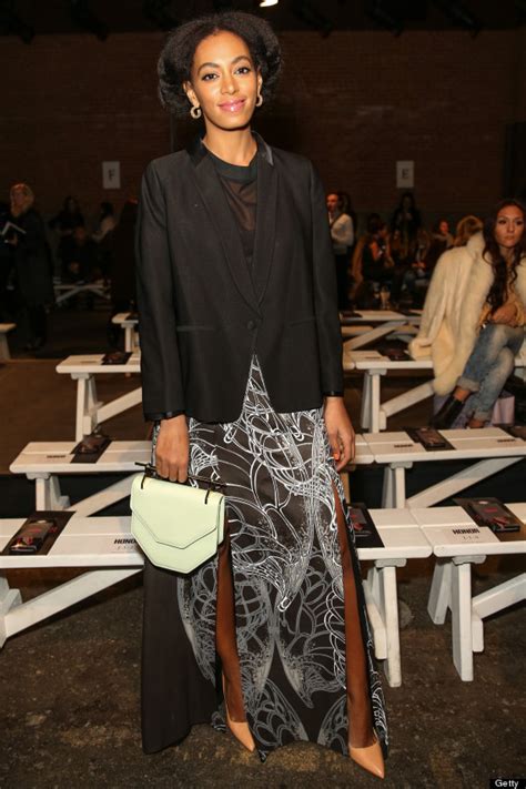 Solange Finally Shows Up At New York Fashion Week And Looks Fab Per