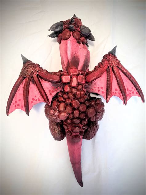 Baby Red Dragon Puppet Etsy