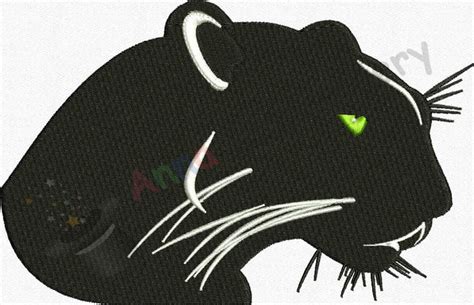 Black Panther Machine Embroiderywild Animals Design Machine Embroide