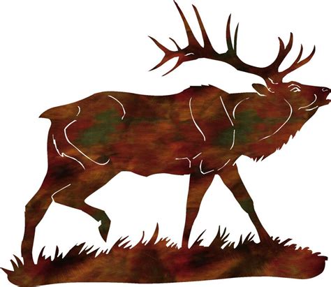 Metal Art Silhouettes Dxf Files Metal Elk Silhouettes Elk