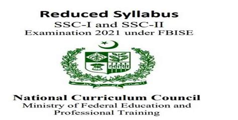 Friday, july 02, 2021 english Federal Board Fbise Short Syllabus Matric & Inter Exams 2021