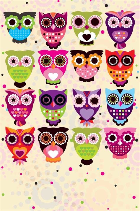 72 Cute Owl Background Wallpapersafari