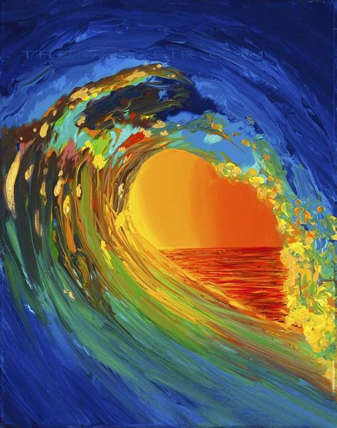 Astract Ocean Wave Paintings Wave Painting Aw Thomas Deir