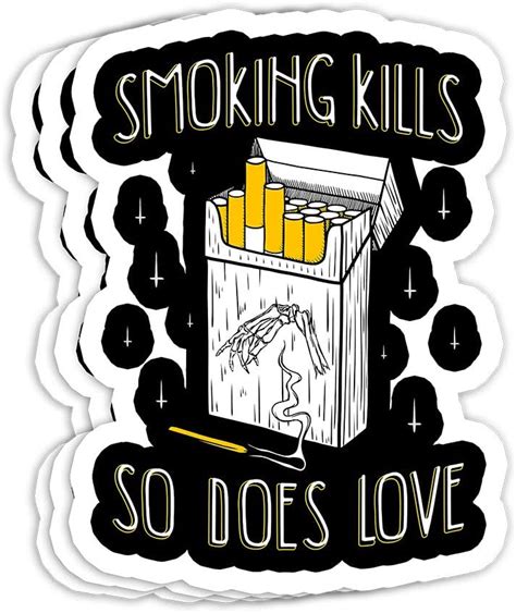 Smoking Kills So Does Love Aesthetic Soft Grunge Clothing T Decorations 4x3