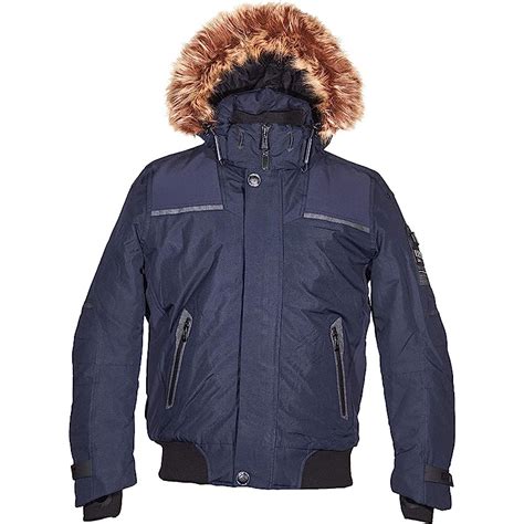 Point Zero Arctic Hooded Bomber Jacket Winter Coat For Men