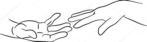 Hands Touching Stock Vectors Royalty Free Hands Touching Illustrations