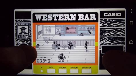 Western Bar, Casio, ANDROID, 1984, LCD, Model# CG-300, emulator,free