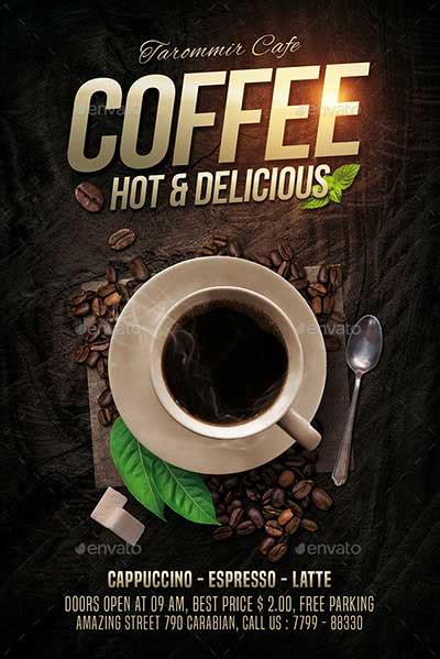 50 Best Coffee Shop Flyer Templates 2024