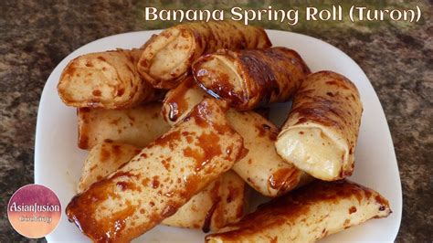 Banana Spring Roll Turon Youtube