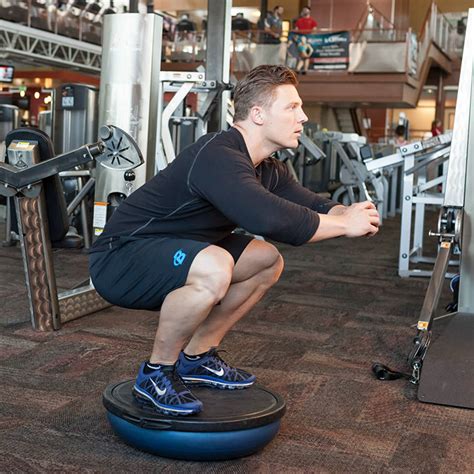 Bosu Ball Squat Exercise Guide And Video