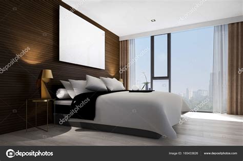 The Modern Bedroom Interior Design And Wood Wall Texture And Picture