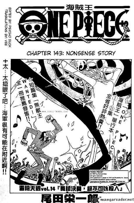 One Piece 143 One Piece Chapter 143 One Piece 143 English