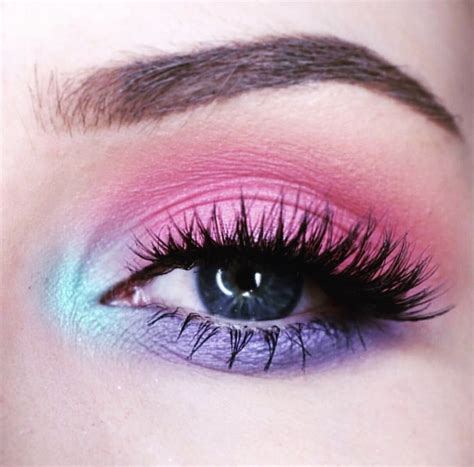 Simple But Bold Unicorn Eye Makeup 80s Eye Makeup Purple Eye Makeup