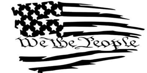 Tattered American Flag We The People Decal Distressed Etsy