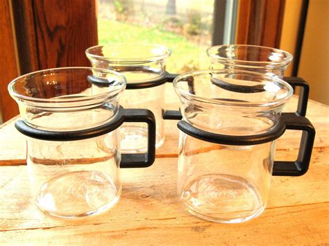 Vintage Bodum Glass Cups Set Of Four