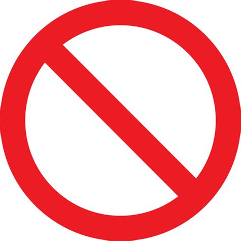 No Symbol Circle With Slash Prohibition Sign 1146029 1280x1280 Legacy