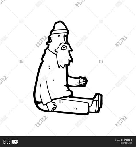 cartoon homeless guy image and photo free trial bigstock