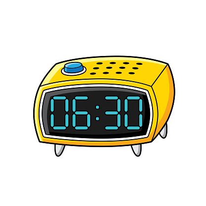 View similar images… pop art alarm clocks set on half tone background vector. Digital Alarm Clock Vector Isolated Stock Illustration ...
