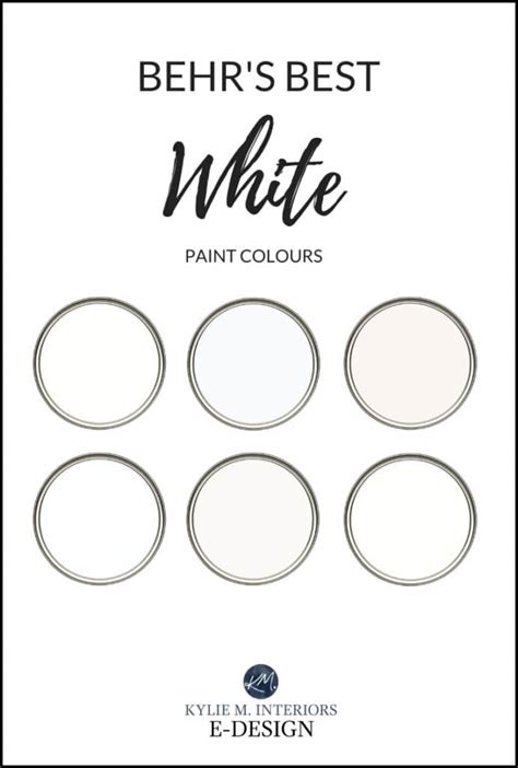 The Best Behr White And Soft Off White Paint Colours Kylie M Interiors