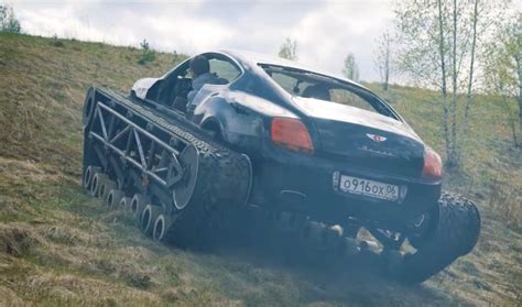 Video Russian Dudes Kit Out Bentley With Tank Tracks