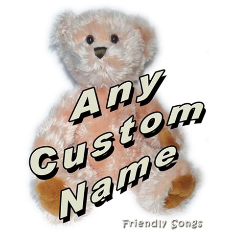 Custom Name Personalized Singing Stuffed Animal Plush Toys
