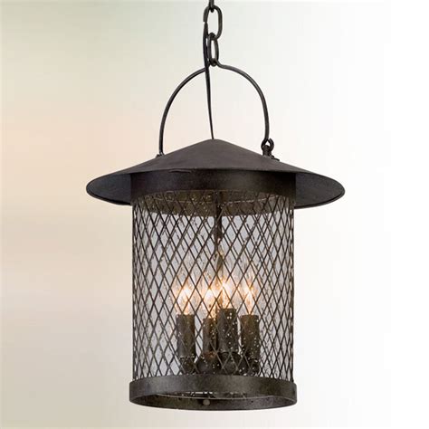 Vintage Basket Lantern Outdoor Pendant Shades Of Light Outdoor
