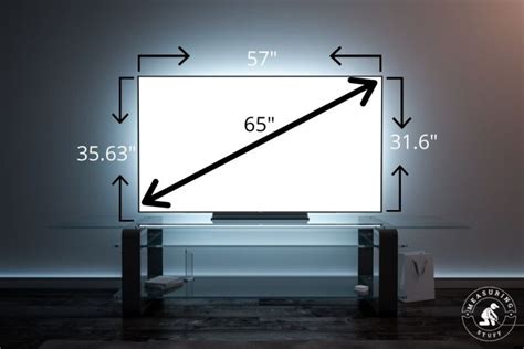 What Are The Dimensions Of A 65 Inch Tv Measuring Stuff