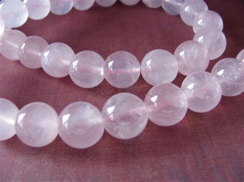 Rose Quartz Beads 16 Beads Pink Beads 12mm Pale Pink