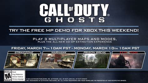 Call Of Duty Ghosts Multiplayer Demo Coming To X Activision