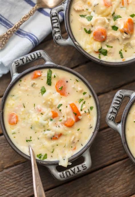 Cream of chicken soup images. BEST Chicken Soup Recipe - Creamy Chicken Soup - {VIDEO}