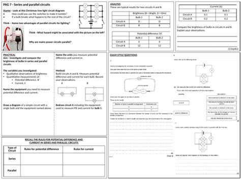 Series And Parallel Circuits Practicals Revision Lesson Physics
