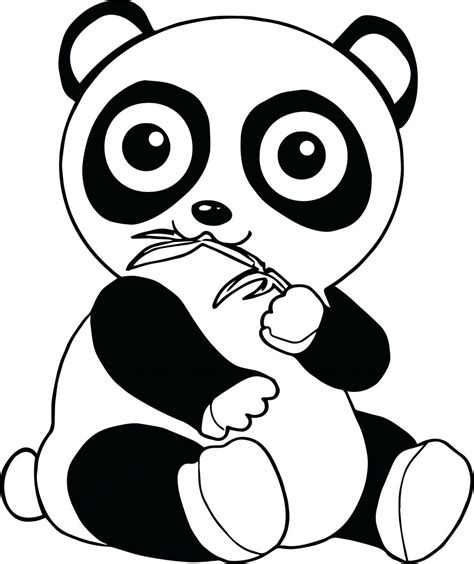 Baby Panda Page Cartoons Coloring Pages