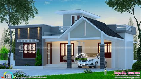 We construct all types of residential & commercial bu. 2 bedroom low budget house 1013 square feet - Kerala home ...