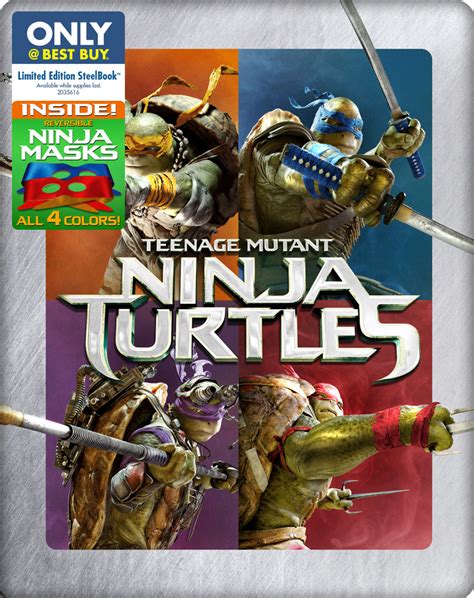 Teenage Mutant Ninja Turtles Includes Digital Copy Blu Ray DVD SteelBook Best Buy