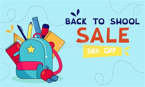 Back To School Banner Sale Back To School Backpack Vector