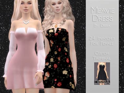 Meavie Dress By Dissia At Tsr Sims 4 Updates