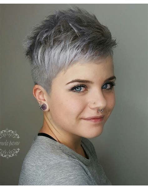 Pin By RAE SMITH On Best Cut Short Grey Hair Super Short Hair Gray