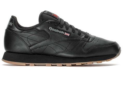 Mens Reebok Classic Leather Athletic Shoe Black Gum Ph