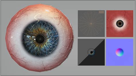 Artstation Game Ready Realistic Eyes Game Assets