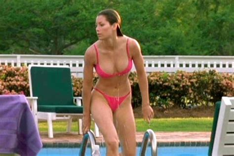 Jessica Biel Summer Catch Movie Moments Celebrities And Characters In Sexy Bikinis Popsugar