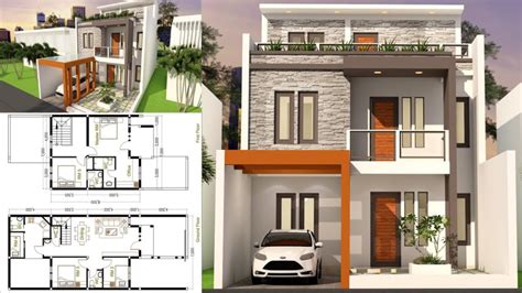 When you want to design and build your own dream home, you have an opportunity to make your dreams become a reality. 5 Bedrooms Home Design Plan 7x17 - Sam Phoas Home