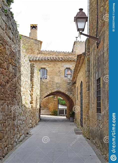 Peratallada Medieval Town Gerona Stock Photo Image Of Interest City